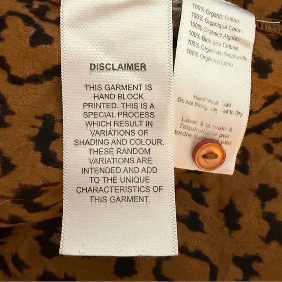 EMERSON FRY Lucy Maxi Dress Vintage Leopard Print Organic Cotton Small $188 New - Picture 13 of 14